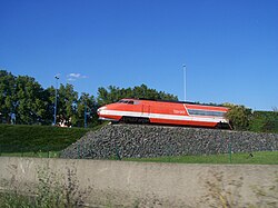 Prototipo TGV 001 de turbinas de gas expuesto al aire libre