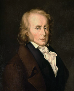 Retrato e información biográfica de Benjamin Constant de Rebecque
