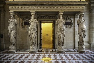 Las Cariátides del Louvre realizadas por Jean Goujon
