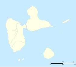 Mapa de localización de Basse-Terre en Guadalupe