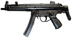 Heckler & Koch MP5 utilizado por fuerzas de seguridad