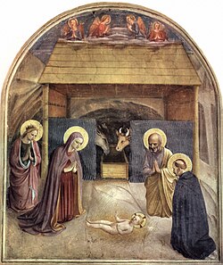 Fresco de Fra Angelico en una celda del convento