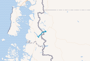 Mapa de la cuenca binacional del río Yelcho