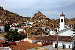Aspecto del Barrio de las Cuevas enfocado al turismo