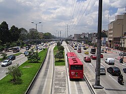 Carril exclusivo de TransMilenio
