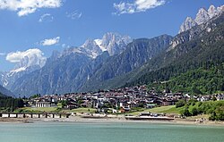 Paisaje montañoso de Auronzo di Cadore