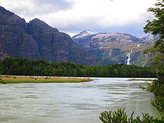Paisaje del río Baker