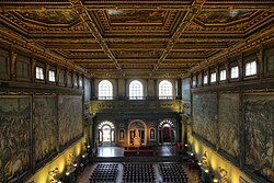 Vista interior del monumental Salón de los Quinientos
