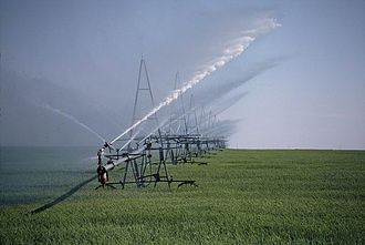 Sistema de riego en la agricultura intensiva