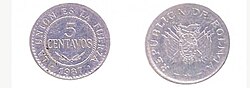 Características técnicas de monedas fraccionarias