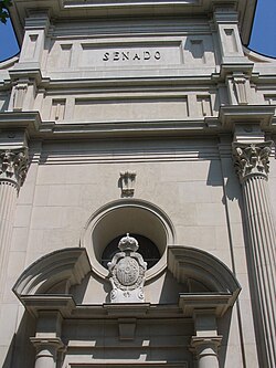 Fachada del edificio del Senado de España