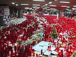 Manifestación ciudadana tras los atentados del 11-M