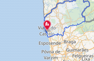 Mapa del distrito de Viana do Castelo