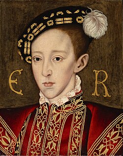 Retrato del rey Eduardo VI de Inglaterra.