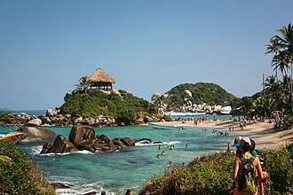 Mapa de la ubicación de la región Caribe en Colombia