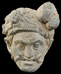 Fragmento de un relieve de Mara en estilo Gandhara