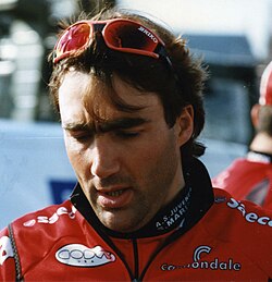 Giovanni Fidanza en su etapa como ciclista profesional