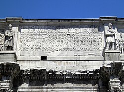 Inscripción epigráfica principal del monumento