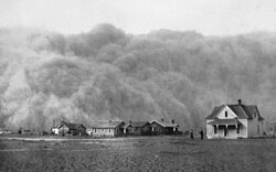 Tormenta de polvo en Texas, 1935
