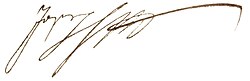 Firma autógrafa del monarca
