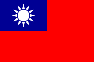 Representación de la bandera de la República de China / Taiwán