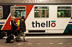El primer servicio comercial de Thello en la estación Gare de Lyon en 2011