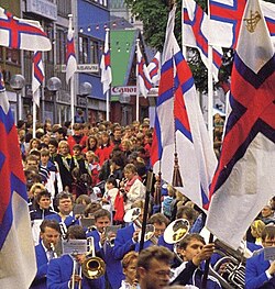 Desfile durante el Festival de San Olaf