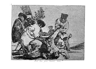 Grabado histórico de Francisco de Goya sobre la guerra