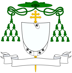 Modelo de escudo de los arzobispos católicos