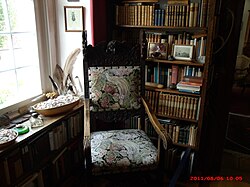 Silla de lectura en la casa de Ernst Jünger