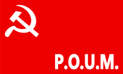 Bandera histórica del POUM