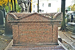 Tumba de Leonhard Euler en San Petersburgo