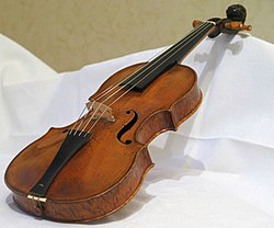 Violín barroco de Jacob Stainer de 1658.