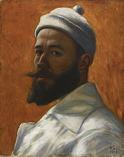 Retrato o representación artística asociada a Hugo Simberg