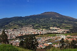 Volcán Galeras y vista de la ciudad