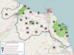 Elementos geográficos e históricos de la región de Ancona