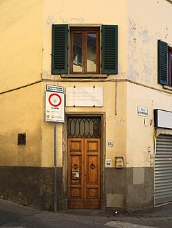 Casa materna de Gino Bartali en Ponte a Ema, Florencia.