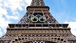 La Torre Eiffel durante los Juegos Olímpicos
