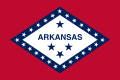 Escudo y bandera oficial del estado de Arkansas