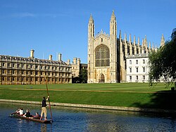 Paisaje representativo de la región de Cambridgeshire