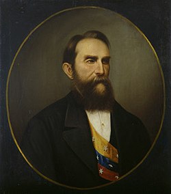 Retrato presidencial de Rafael Núñez en 1886