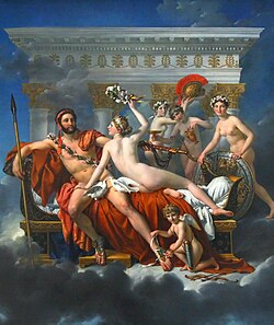 Marte desarmado por Venus y las Gracias pintado en 1824