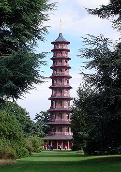 Estructura de la Gran Pagoda en Kew Gardens