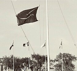 Bandera del Reino Mutawakkilita de Yemen en las Naciones Unidas