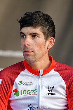 Nélson Filippe Oliveira en una competición ciclista