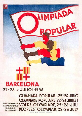 Tabla informativa o documento con datos generales sobre la Olimpiada Popular.