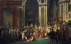 La coronación de Napoleón de Jacques-Louis David