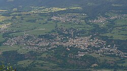 Panorama alpino de Cavalese