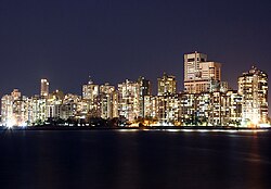 Vista aérea de Bombay, India