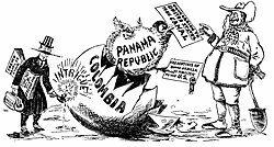 Caricatura de la época en The New York Times